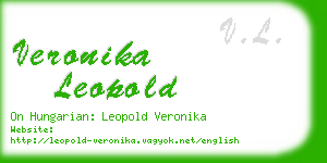 veronika leopold business card